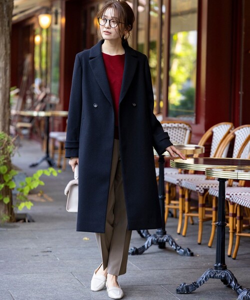 ANY SIS（エニィスィス） コート チェスターコート ウールライクロング