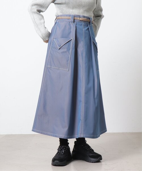 DOUBLE NAME（ダブルネーム） スカート グロッシーウエストギャザー