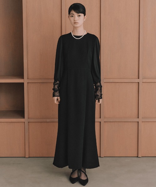 kaene（カエン） セットアップ エンブロイダリースリーブドレス