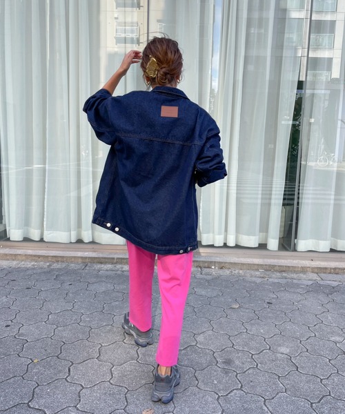 デニムジャケット gジャン 「セットアップ可」パッチ付きデニム