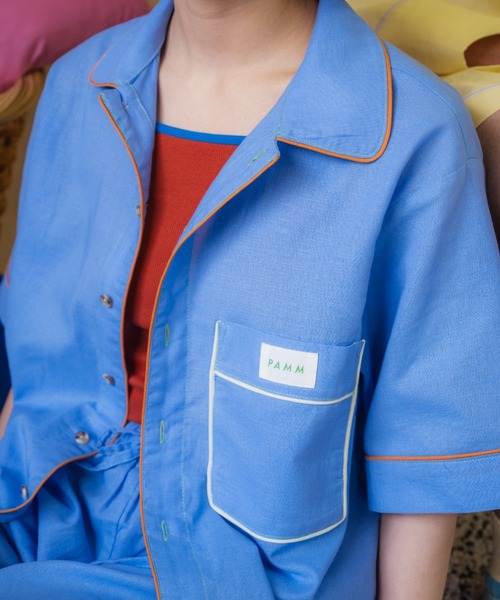 PAMM（パム） パジャマ ルームウェア 肌色のサマーパジャマシャツ