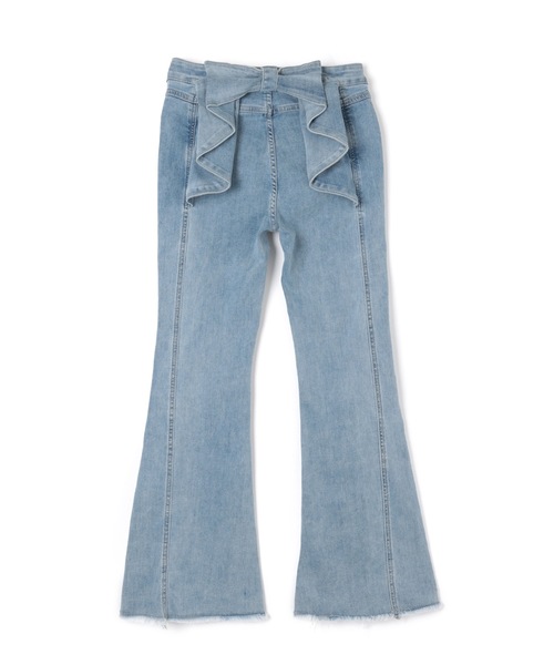 M DOLLY ジーンズ デニム デニムパンツ back ribbon flare denim pants