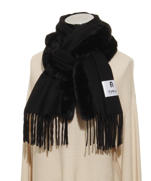 FURLA（フルラ） マフラー ストール マフラー カシミヤ100% ”フェイク