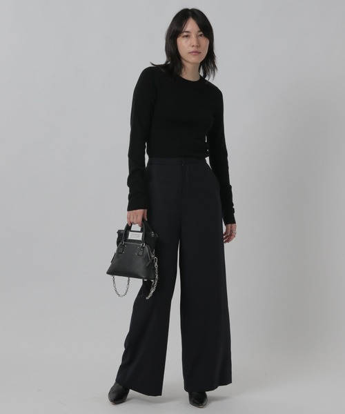 Chaos（カオス） ニット セーター /18G梳毛クルーネックニットプル