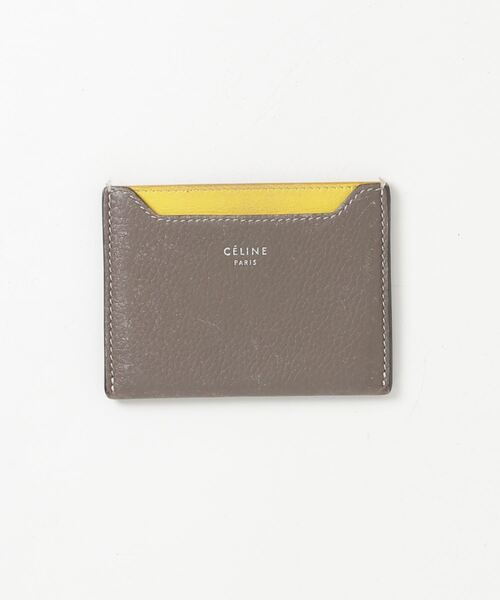 CELINE（セリーヌ） バイカラー カードケース - ブラウン レディース