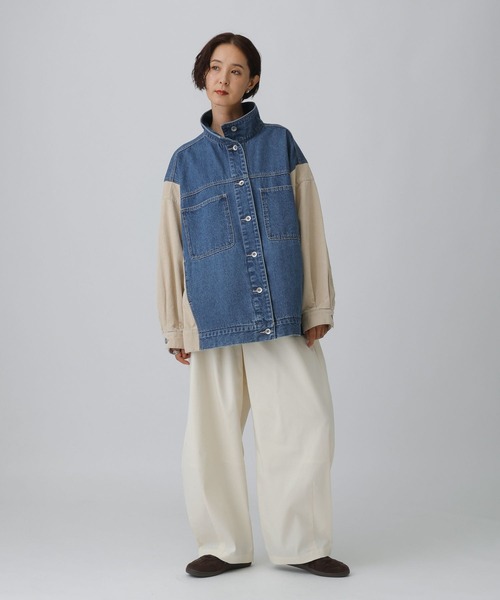 LEPSIM（レプシィム） カバーオール ドッキングデニムカバーオール