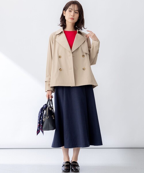 組曲（KUMIKYOKU） トレンチコート コート コットンライクツイル