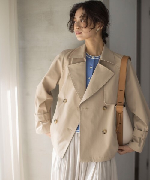 組曲（KUMIKYOKU） トレンチコート コート コットンライクツイル