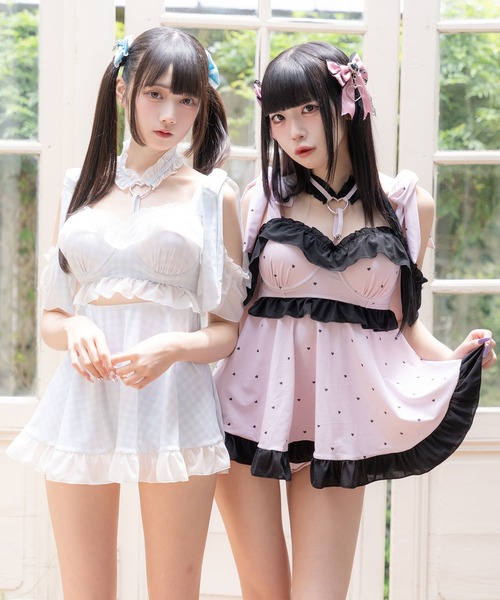 DearMyLove 水着 6WAYハートチョーカー水着 レディース : ZOZOTOWN