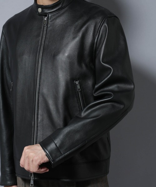 NANO universe（ナノ・ユニバース） 革ジャン ライダース ラムナッパ