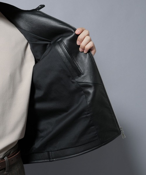 NANO universe（ナノ・ユニバース） 革ジャン ライダース ラムナッパ