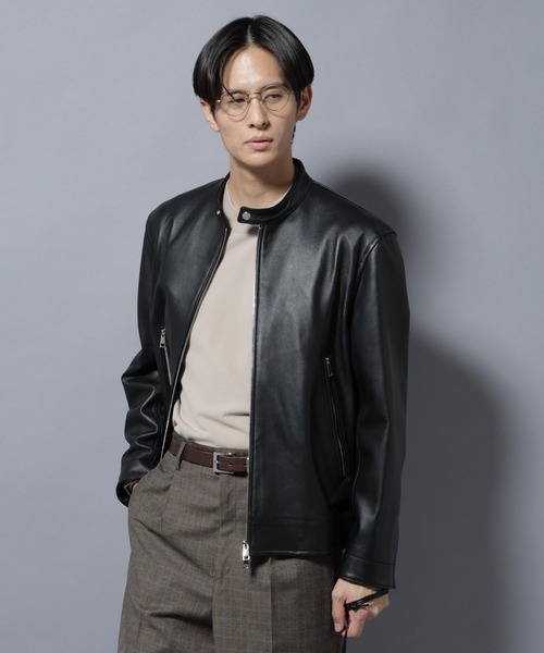 NANO universe（ナノ・ユニバース） 革ジャン ライダース ラムナッパ