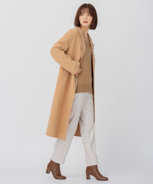 コート チェスターコート ウールリバー ロングコート レディース