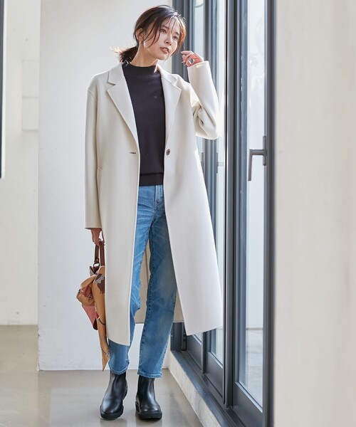 コート チェスターコート ウールリバー ロングコート レディース