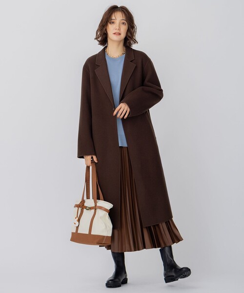 コート チェスターコート ウールリバー ロングコート レディース