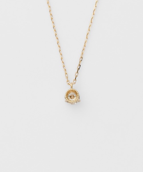 agete（アガット） ネックレス K18ダイヤモンドネックレス（0.1ct