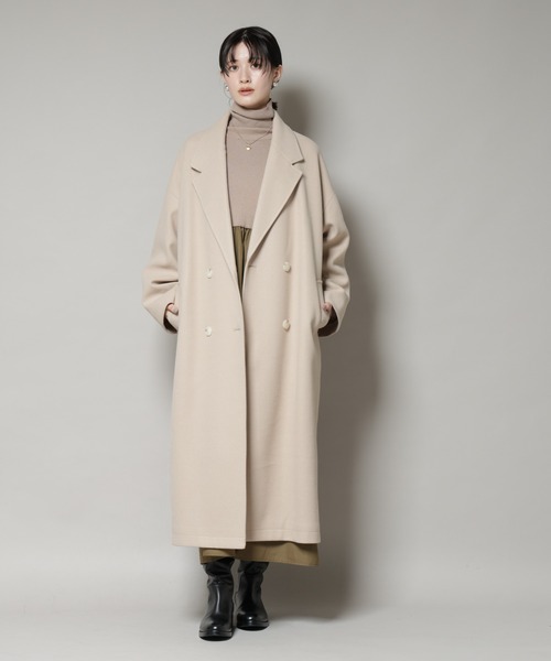 NANO universe（ナノ・ユニバース） コート チェスターコート メルトン