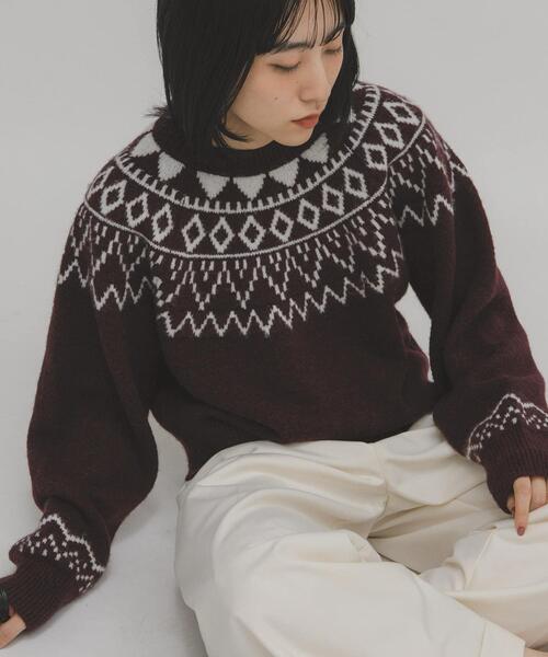 KBF（ケービーエフ） ニット セーター ノルディックニット レディース
