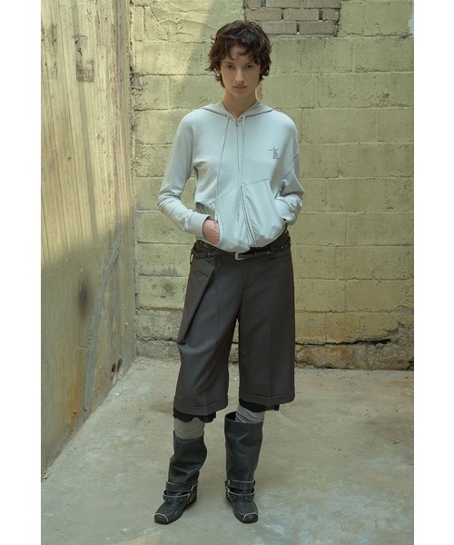 OPEN Yy パーカー 「OPEN YY / オープンワイワイ」 Knitted SLANT ZIP