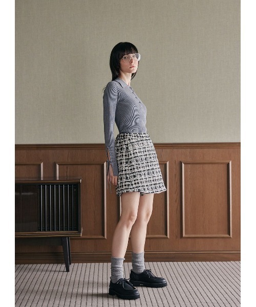 COEL（コエル） パンツ ツイードラップキュロット レディース