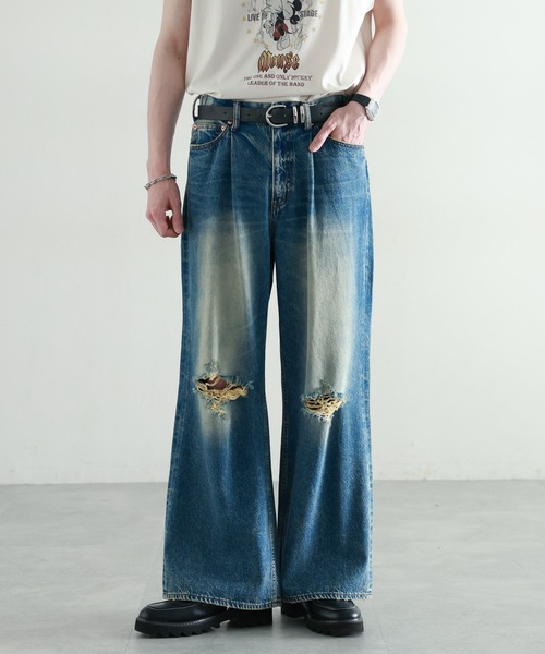 RAGEBLUE（レイジブルー） ジーンズ ヴィンテージライク/ダメージ加工