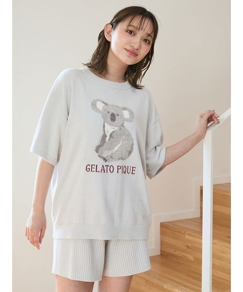 gelato pique（ジェラートピケ） パジャマ ルームウェア リブショート