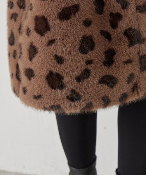 BEARDSLEY（ビアズリー） スカート 「15 quinze」レオパードファー