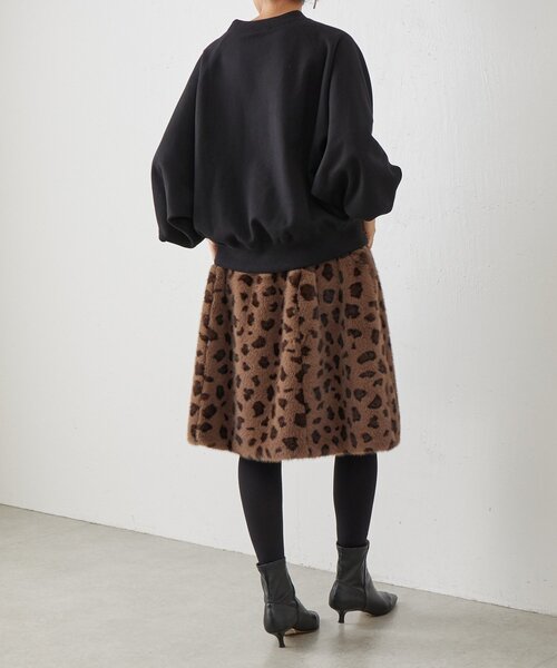 BEARDSLEY（ビアズリー） スカート 「15 quinze」レオパードファー