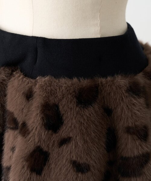 BEARDSLEY（ビアズリー） スカート 「15 quinze」レオパードファー