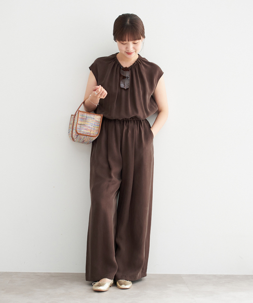 IENA（イエナ） オールインワン 「追加3」キュプラギャザーネック