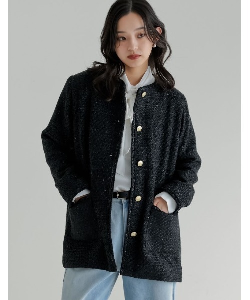 Re:EDIT（リエディ） ジャケット ノーカラージャケット 「オケージョン