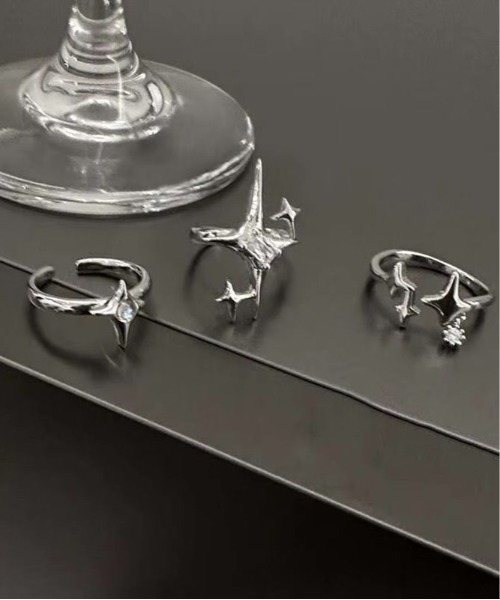 ARCHIVER 指輪 リング 「Bz」Y2K シルバーリング 3点セット(BDS