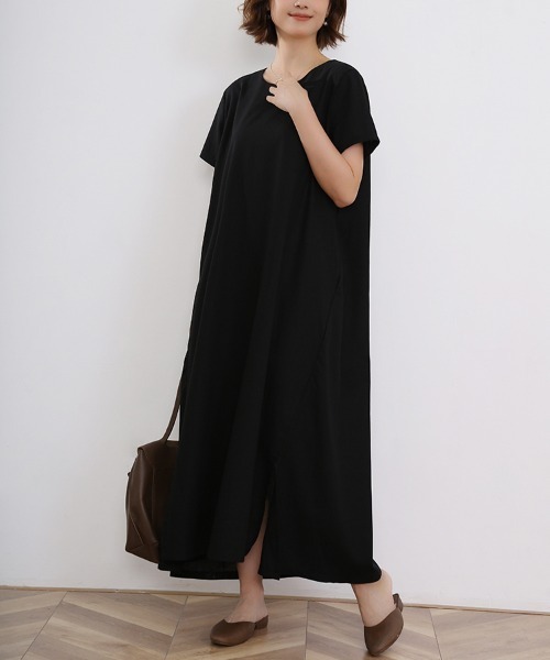 ワンピース シンプル半袖カットソーワンピース : ZOZOTOWN Yahoo!店
