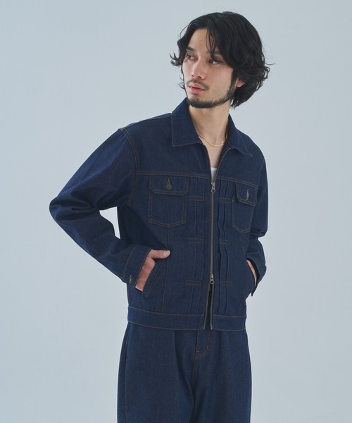 Noen（ノエン） デニムジャケット gジャン ダブルジップデニム