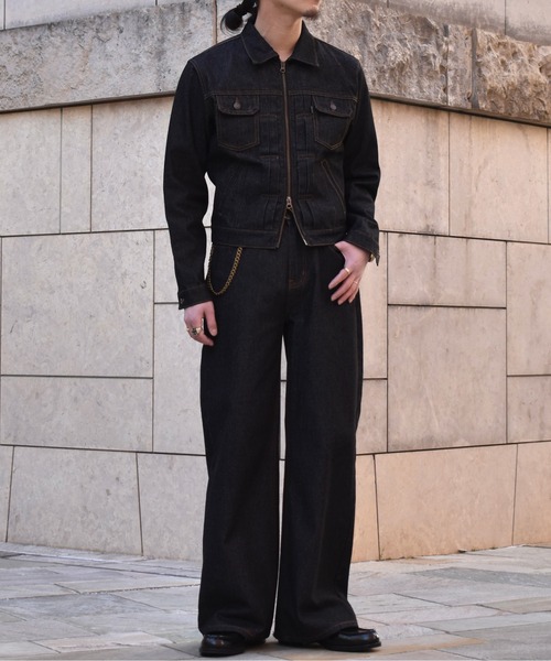 Noen（ノエン） デニムジャケット gジャン ダブルジップデニム