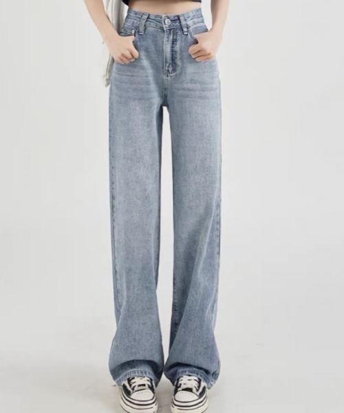 DIAVEL ジーンズ デニム デニムパンツ 花柄刺しゅうデニムパンツ