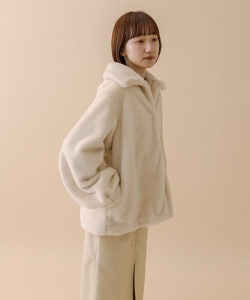 M-LINE コート アウター 「mline」ファーアウター レディース