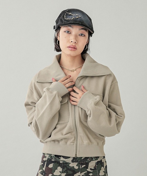 X-girl（エックスガール） トレーナー スウェット ZIP UP SWEAT JACKET