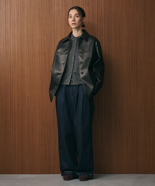 BEAUTY＆YOUTH UNITED ARROWS カバーオール レザーライク カバーオール