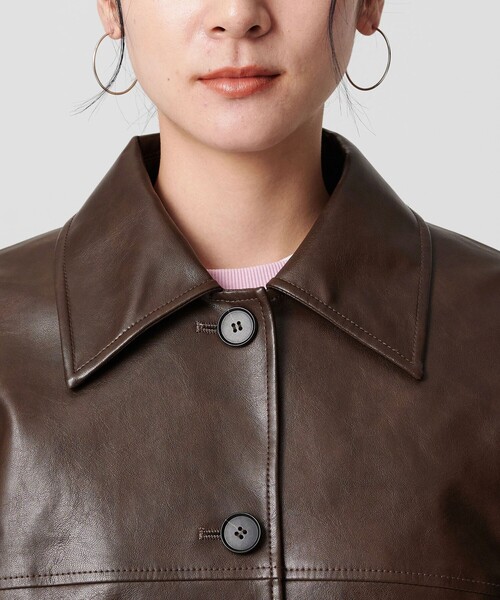 BEAUTY＆YOUTH UNITED ARROWS カバーオール レザーライク カバーオール