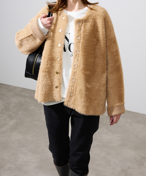 SLOBE IENA（スローブイエナ） コート アウター シャギーニット