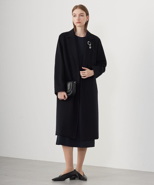 ICB（アイシービー） コート チェスターコート ウールカシミヤメルトン