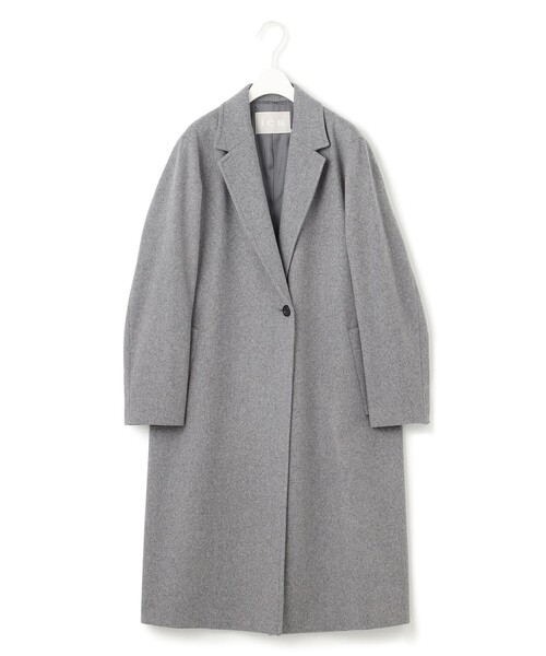 ICB（アイシービー） コート チェスターコート ウールカシミヤメルトン