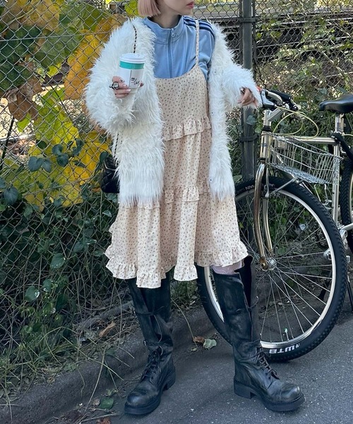 Alley Tokyo ワンピース フリルティアードキャミワンピミニ : ZOZOTOWN