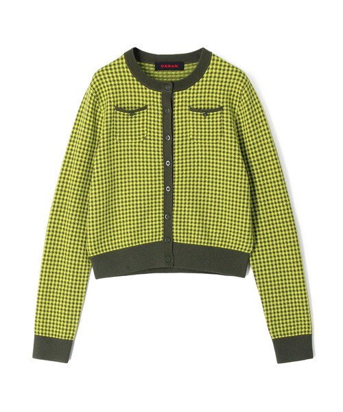 CABaN（キャバン） カーディガン コットンカシミヤ ギンガムチェック