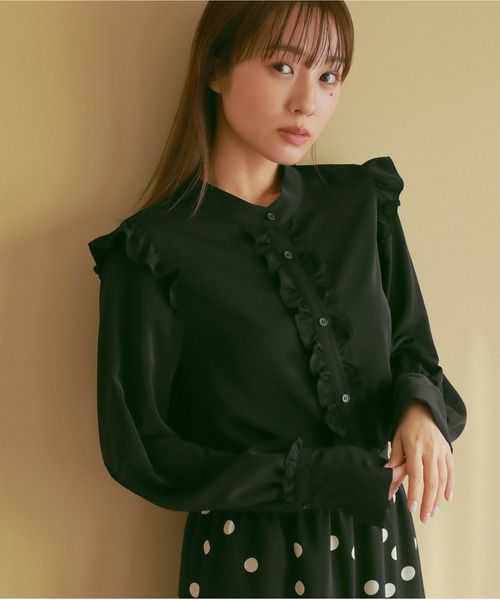 ブラウス シャツ フリルブラウス レディース : ZOZOTOWN Yahoo!店