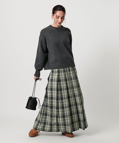 BEAUTY＆YOUTH UNITED ARROWS スカート チェック プリーツロング