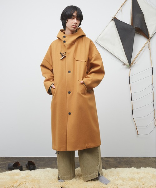 Dulcamara メルトンダッフルロングコート0 テラコッタ Dulcamara