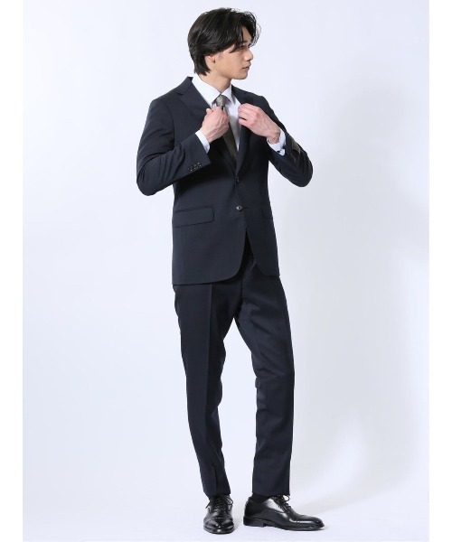 SUITIST セットアップ 「ウール混 ストレッチ」スーティスト 2ボタン2