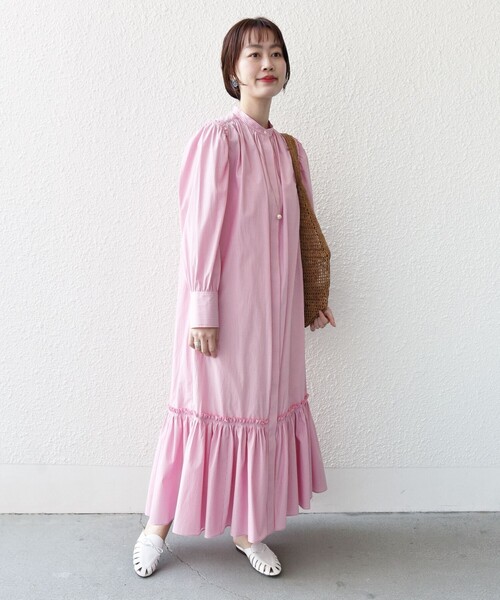 SHIPS（シップス） シャツワンピース 「WEB限定」「手洗い可能